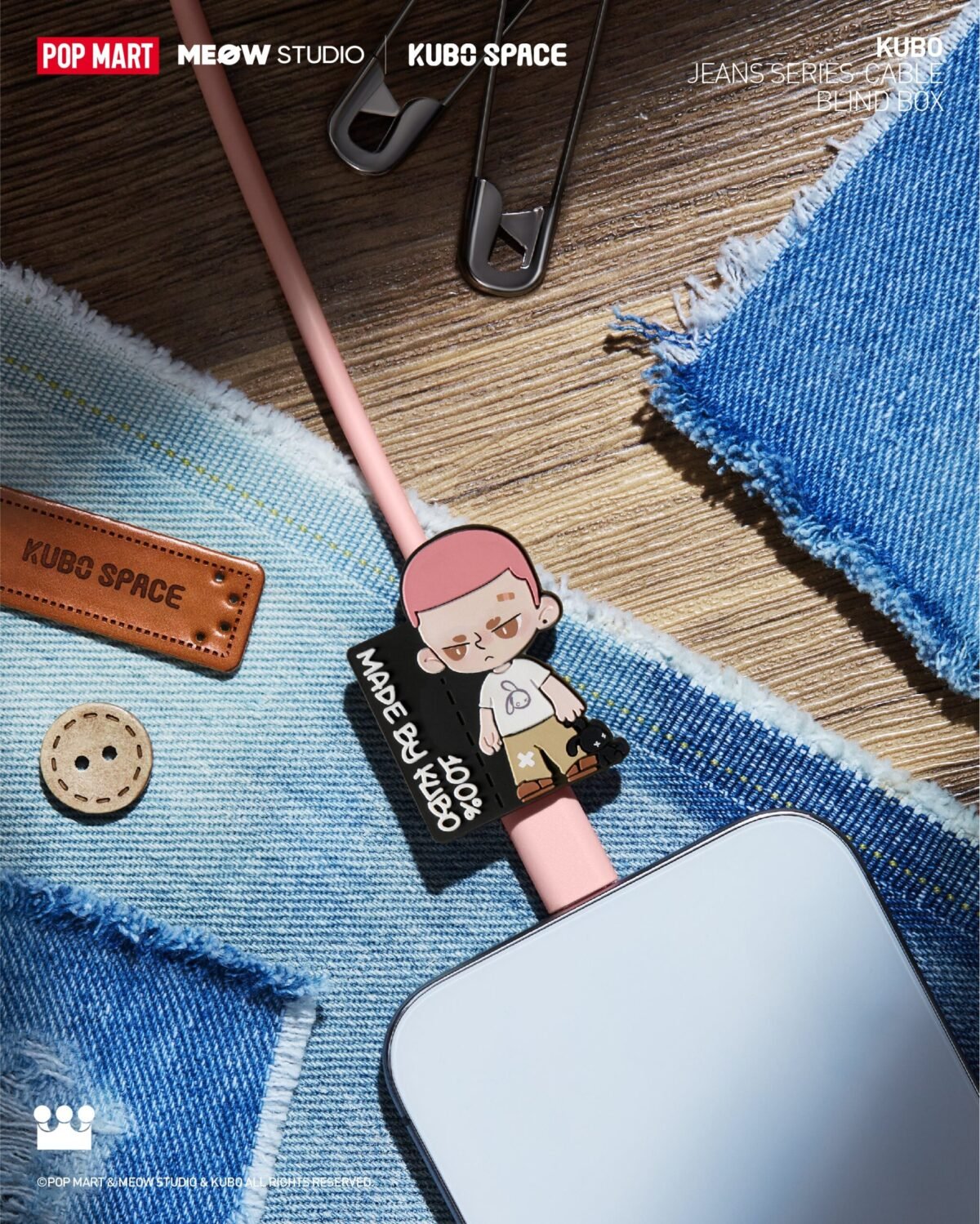 POP MART KUBO JEANS SERIES-Cable Blind Box (Type-C) - Bild 1