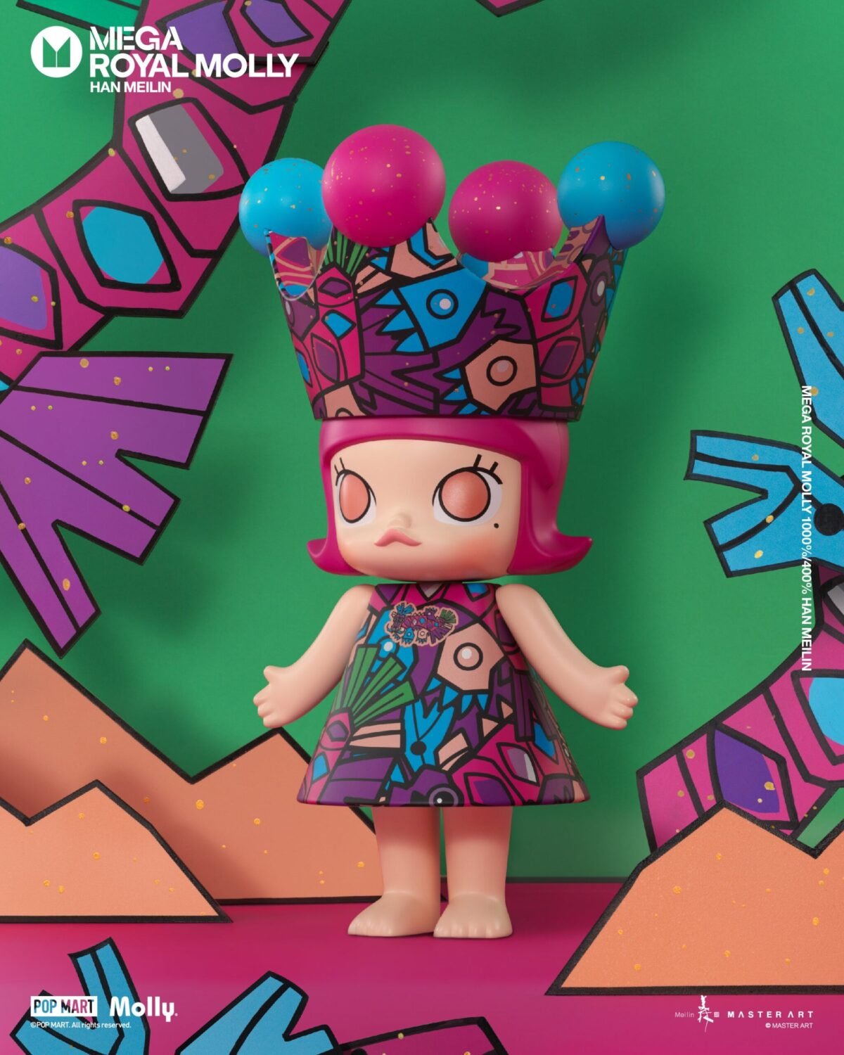 POP MART MEGA ROYAL MOLLY 1000% HAN MEILIN - Bild 2