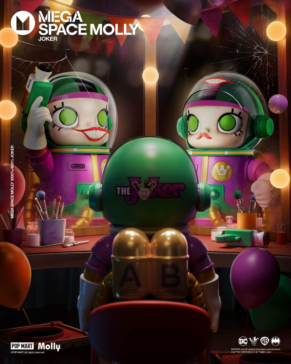 POP MART MEGA SPACE MOLLY 400% JOKER - Bild 2