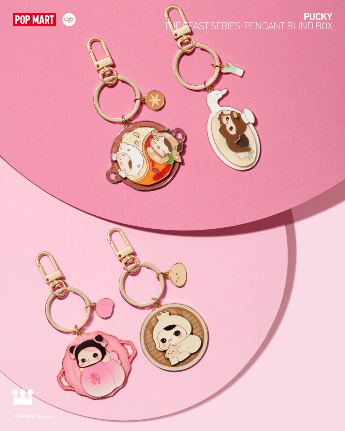 POP MART PUCKY The Feast Series-Pendant Blind Box - Bild 3