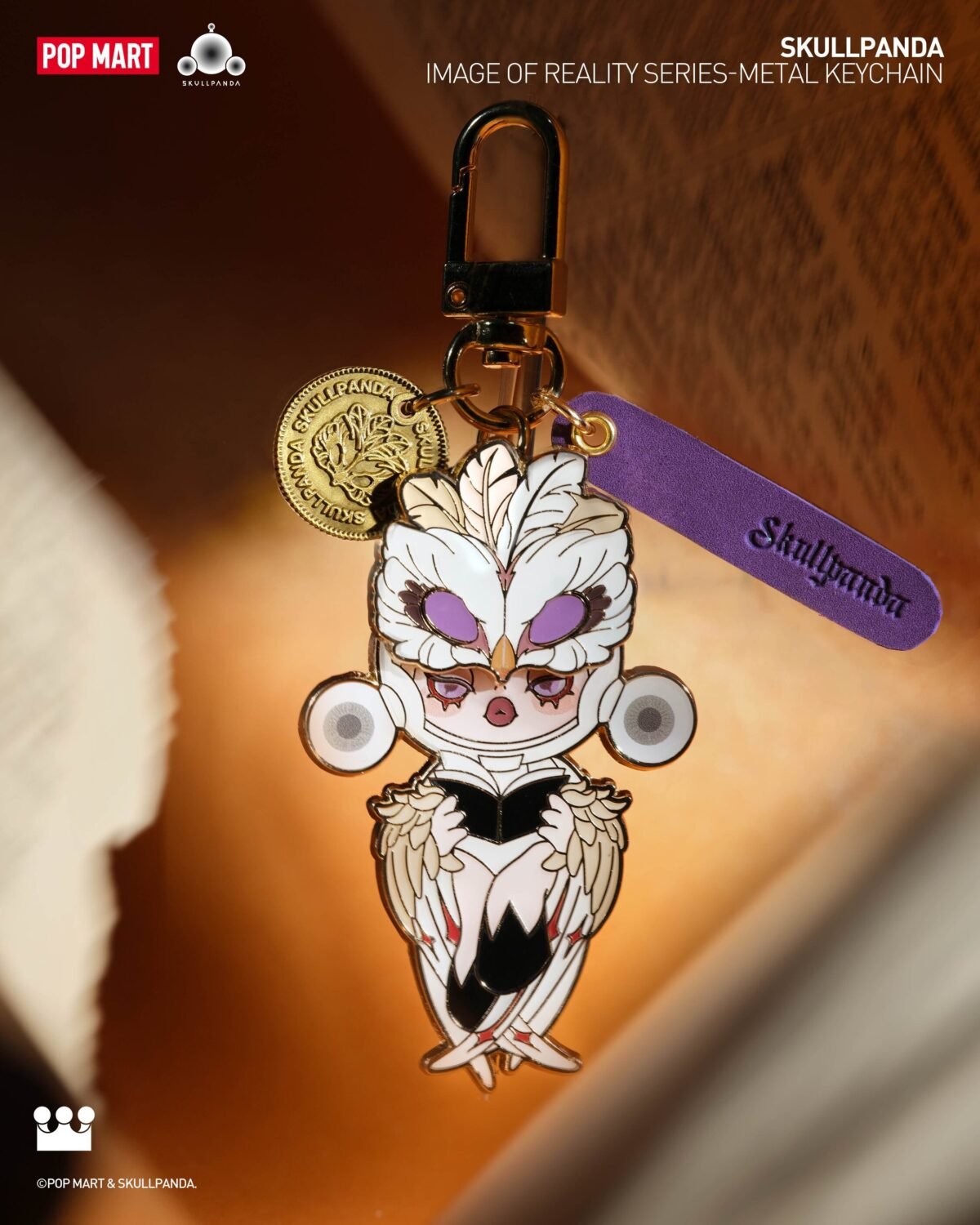 POP MART SKULLPANDA Image Of Reality Series-Metal Keychain - Bild 1
