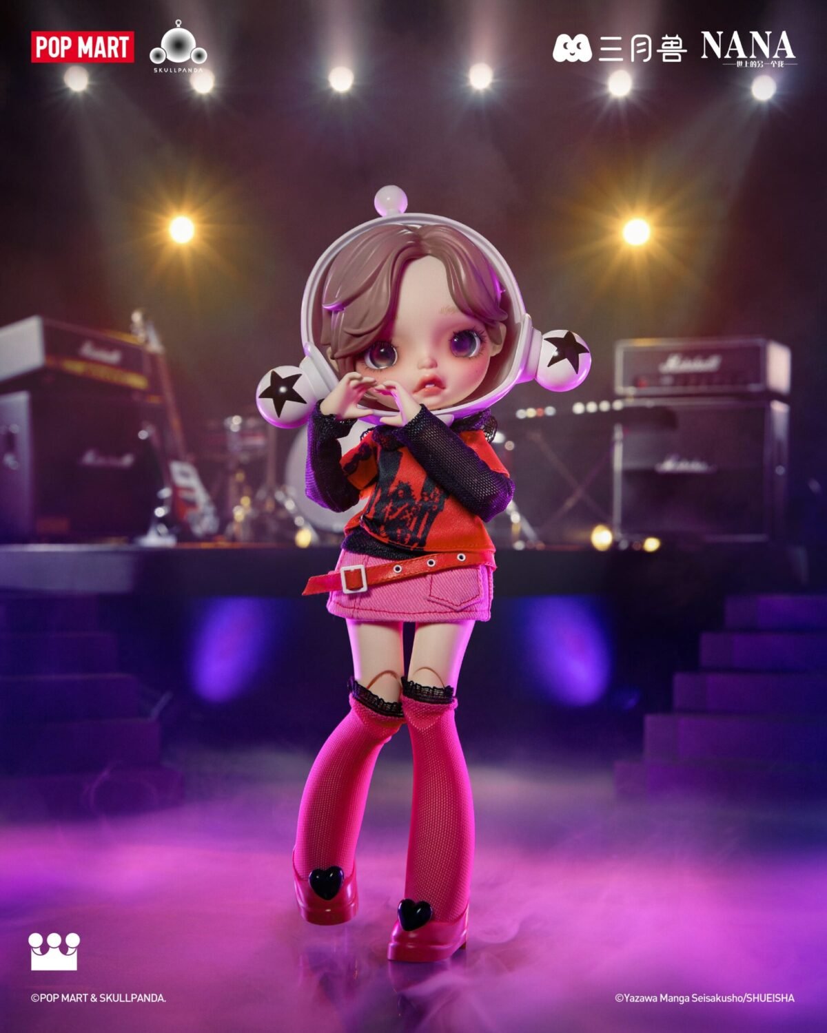 POP MART SKULLPANDA × Komatsu Nana Action Figure - Bild 1
