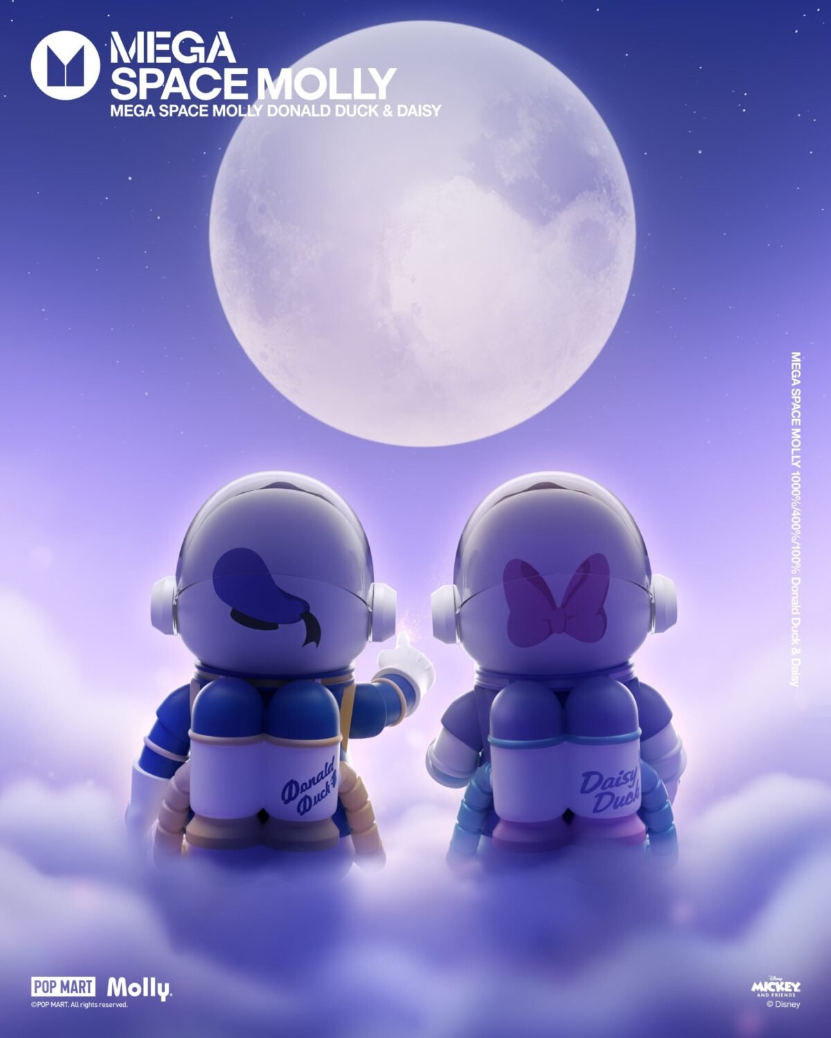 POP MART MEGA SPACE MOLLY 400% Donald Duck - Bild 3