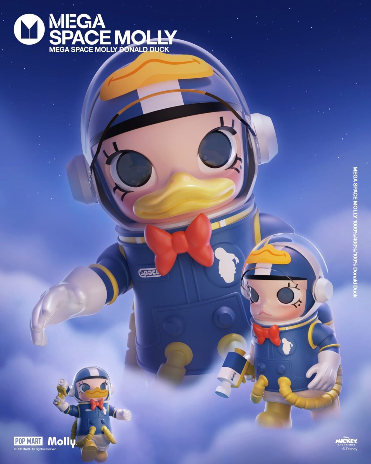 POP MART MEGA SPACE MOLLY 400% Donald Duck - Bild 2